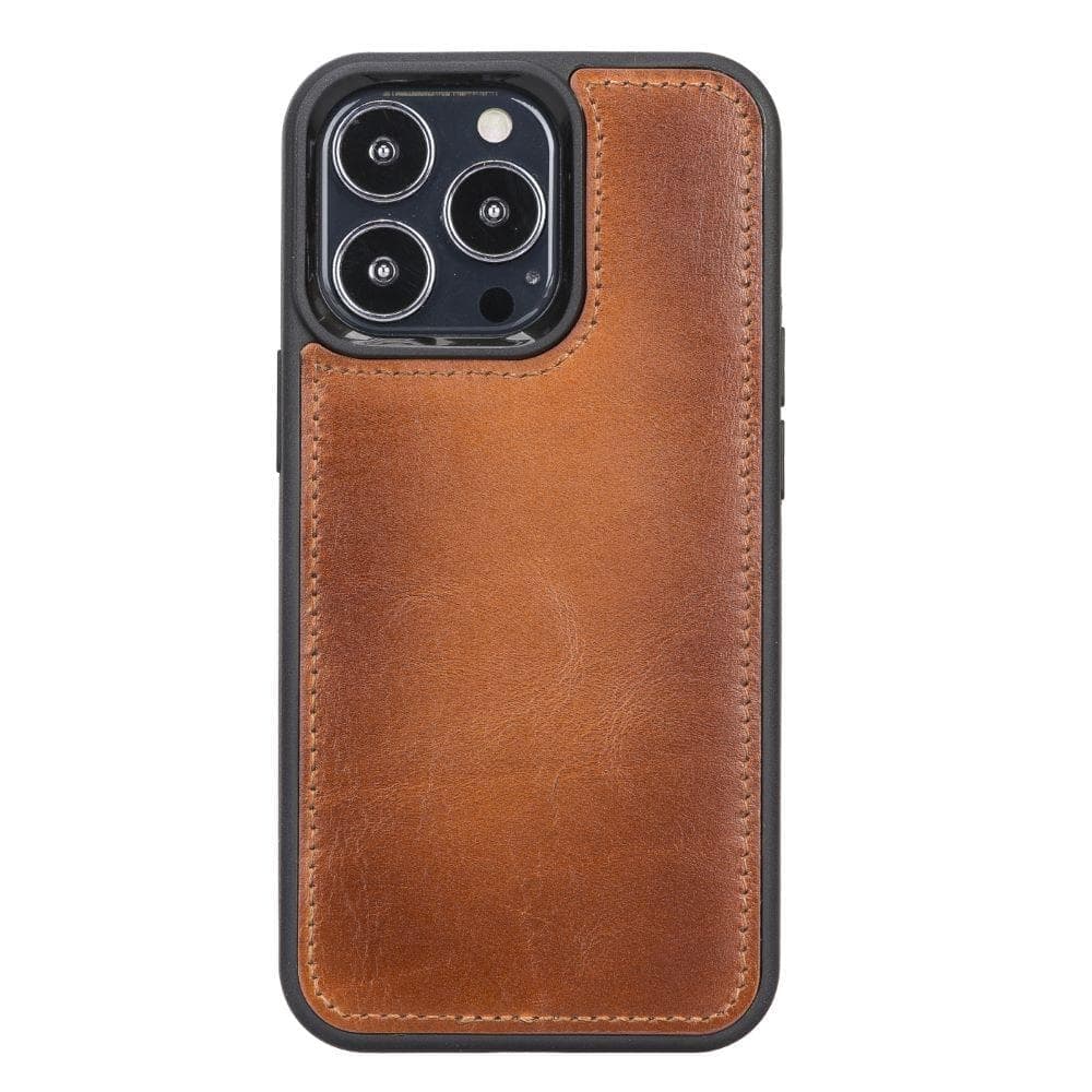 Magic iPhone 13 Pro Genuine Leather Detachable Wallet Case