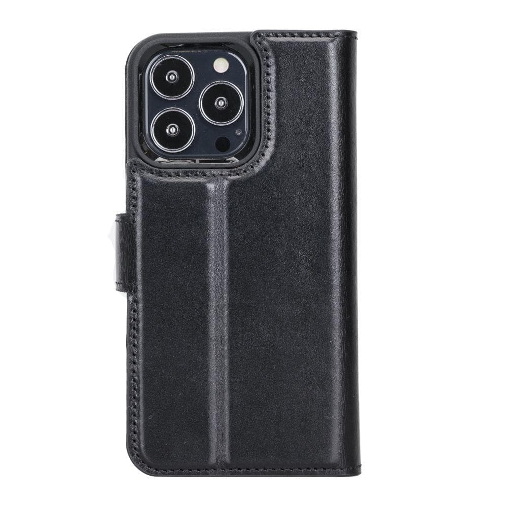 Magic iPhone 13 Pro Genuine Leather Detachable Wallet Case
