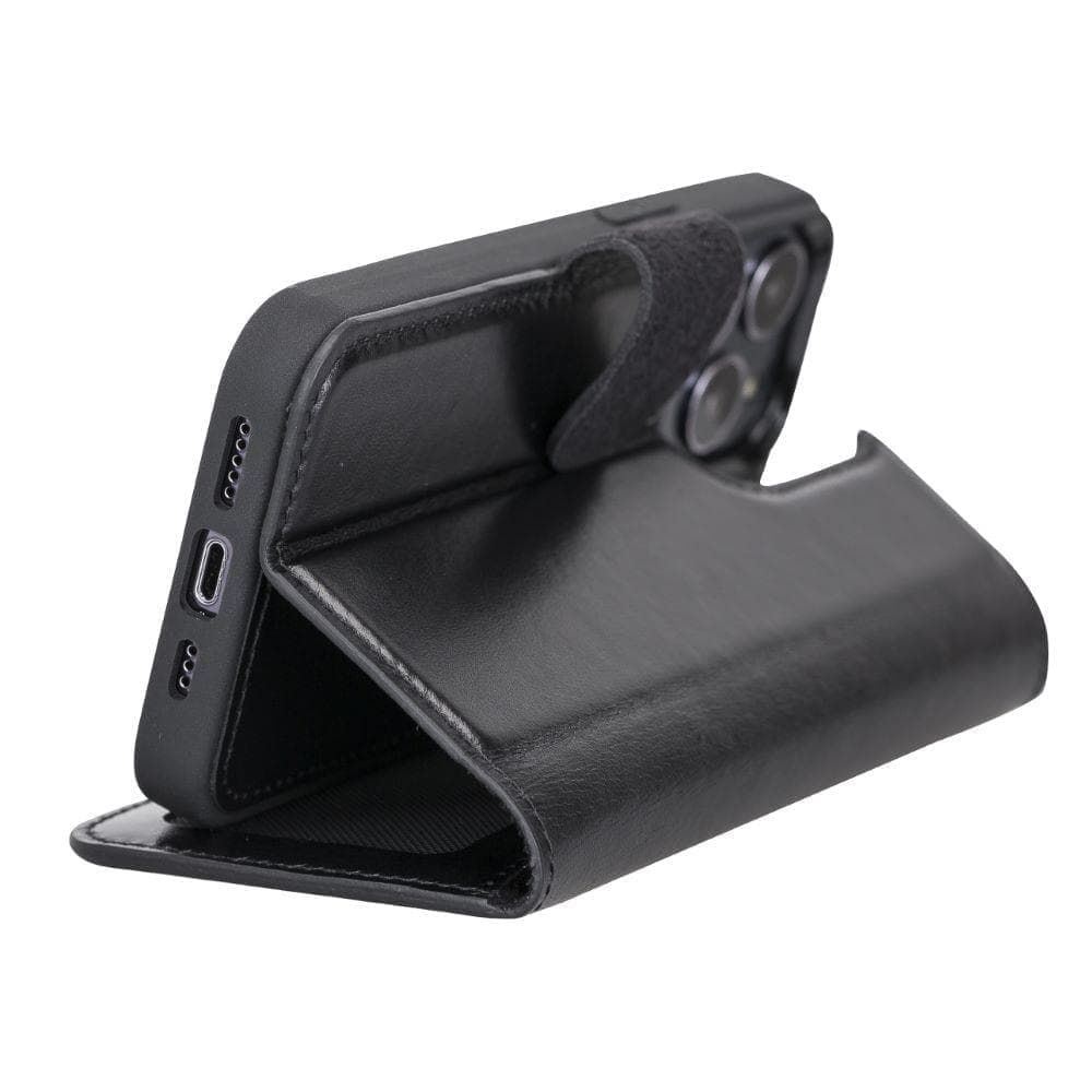 Magic iPhone 13 Mini Genuine Leather Detachable Wallet Case