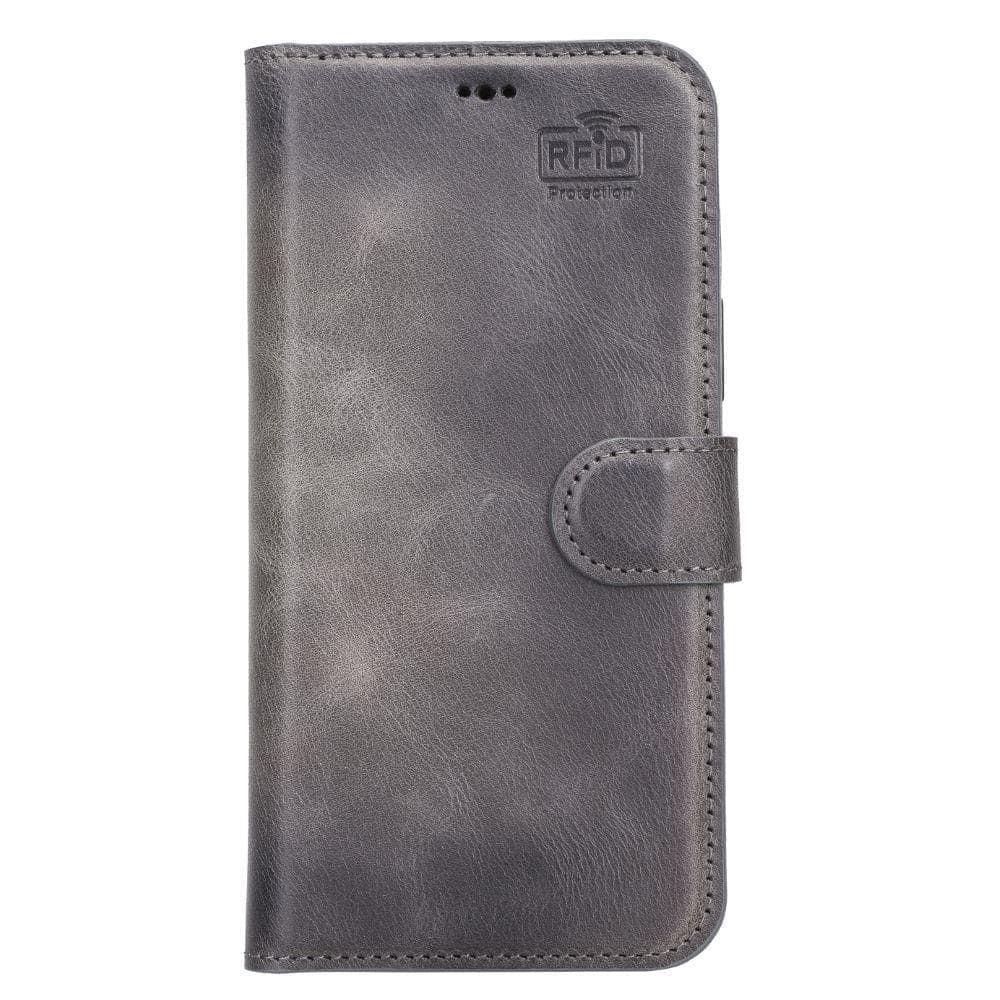 Magic iPhone 13 Pro Genuine Leather Detachable Wallet Case