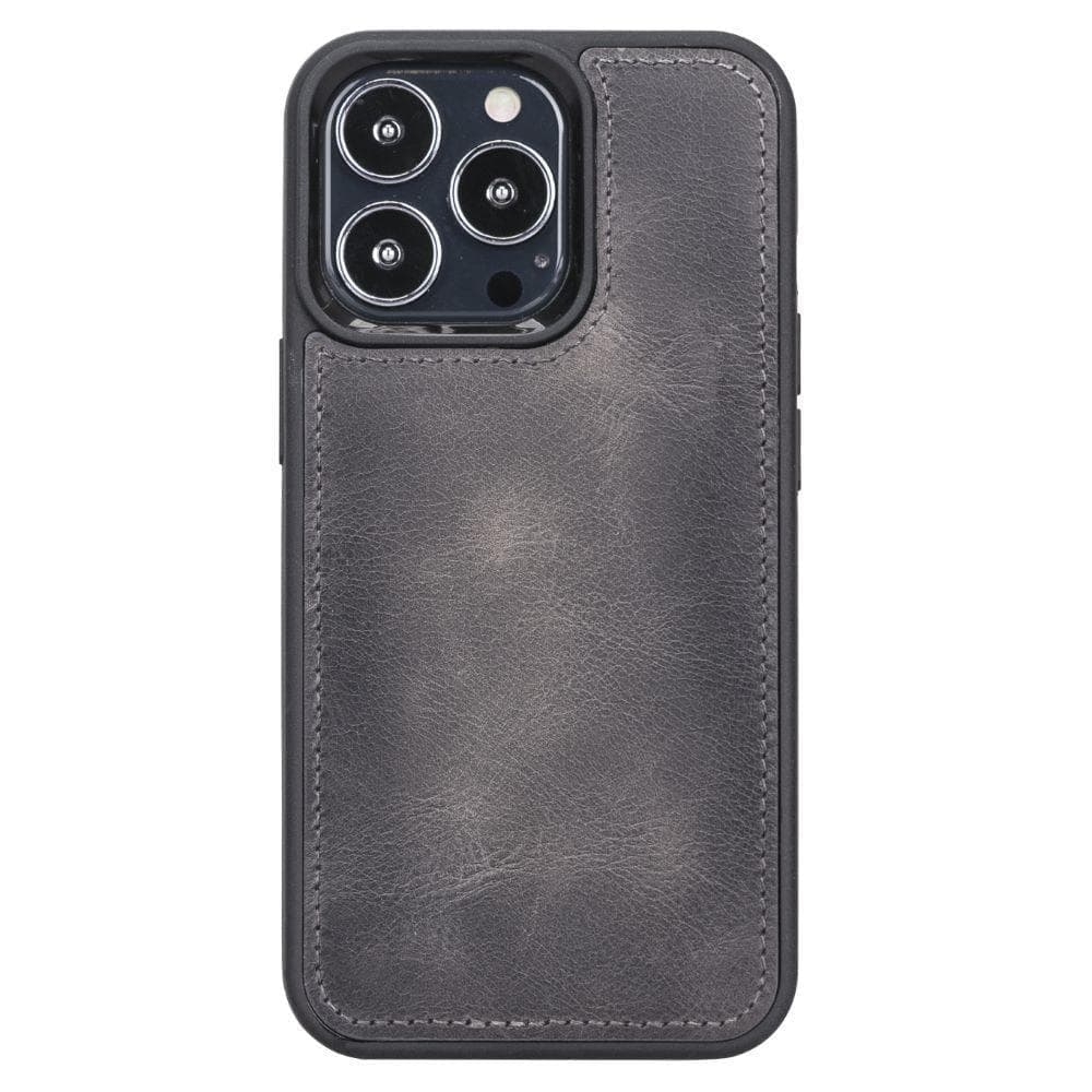 Magic iPhone 13 Pro Genuine Leather Detachable Wallet Case