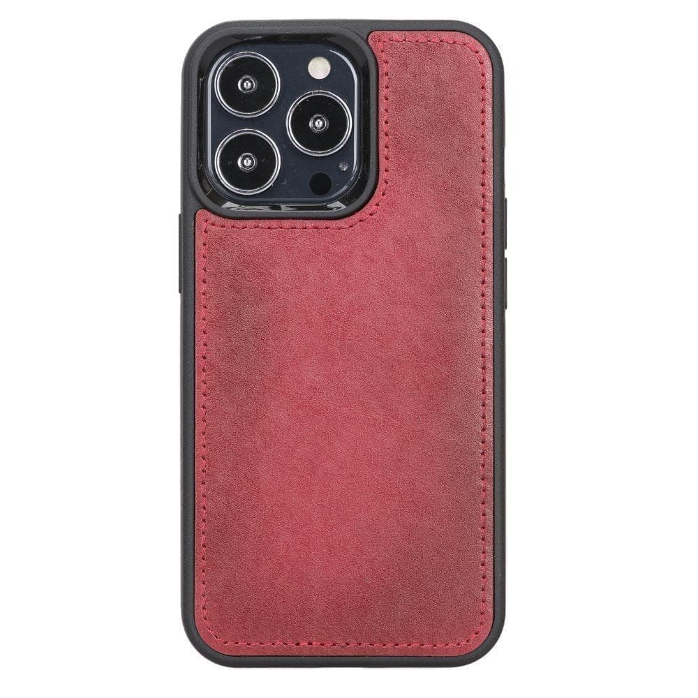 Magic iPhone 13 Pro Genuine Leather Detachable Wallet Case