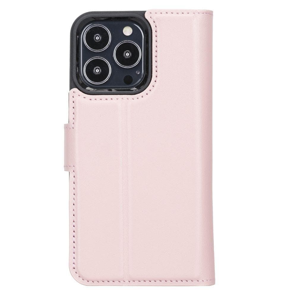 Magic iPhone 13 Pro Genuine Leather Detachable Wallet Case