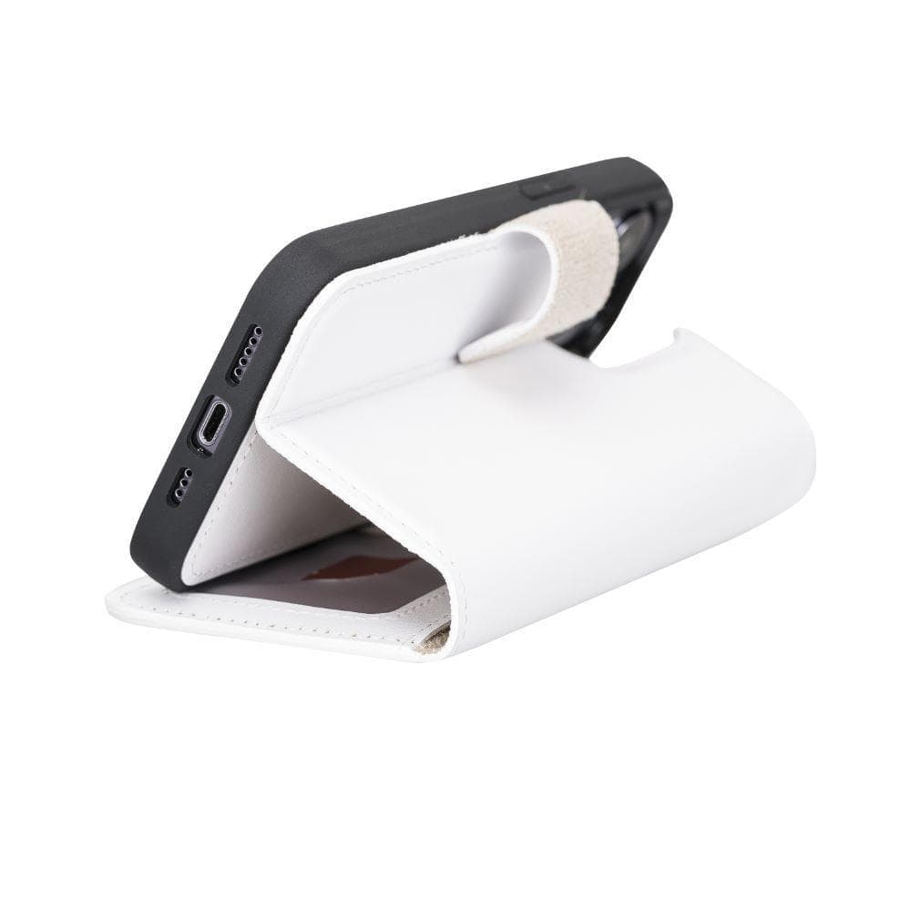 Magic iPhone 13 Pro Genuine Leather Detachable Wallet Case