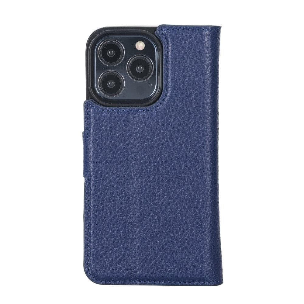 Magic iPhone 13 Pro Genuine Leather Detachable Wallet Case