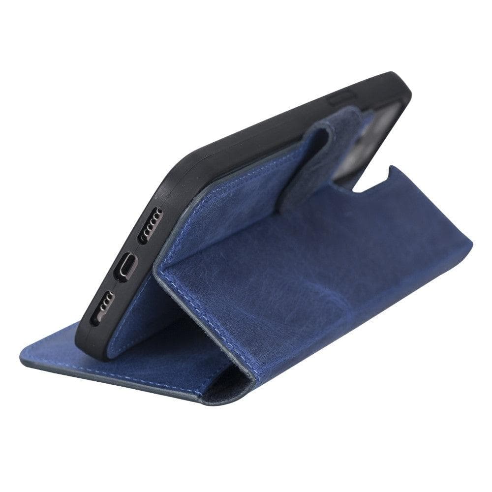 Magic iPhone 13 Pro Genuine Leather Detachable Wallet Case