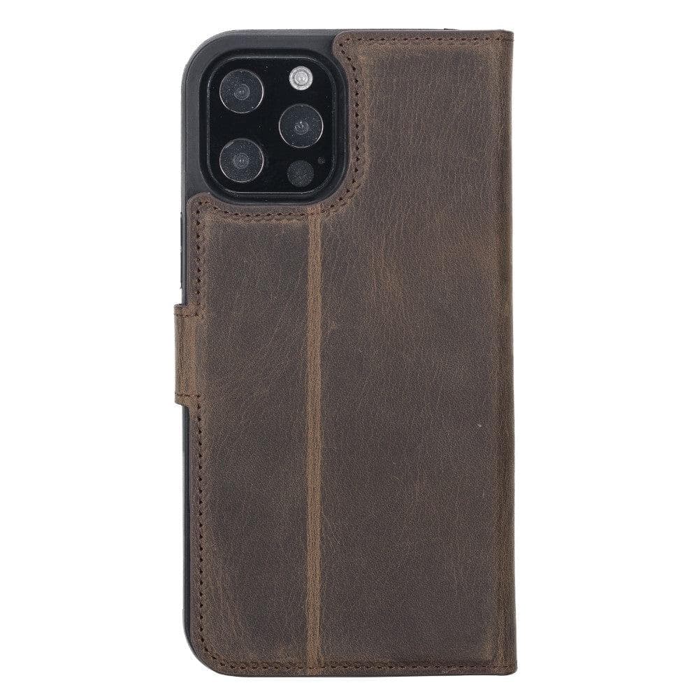 Magic iPhone 13 Pro Genuine Leather Detachable Wallet Case