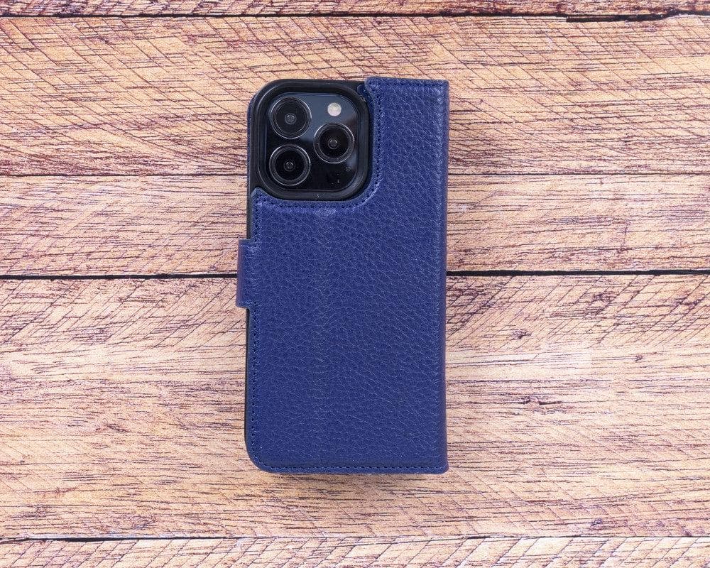 Magic iPhone 13 Pro Genuine Leather Detachable Wallet Case