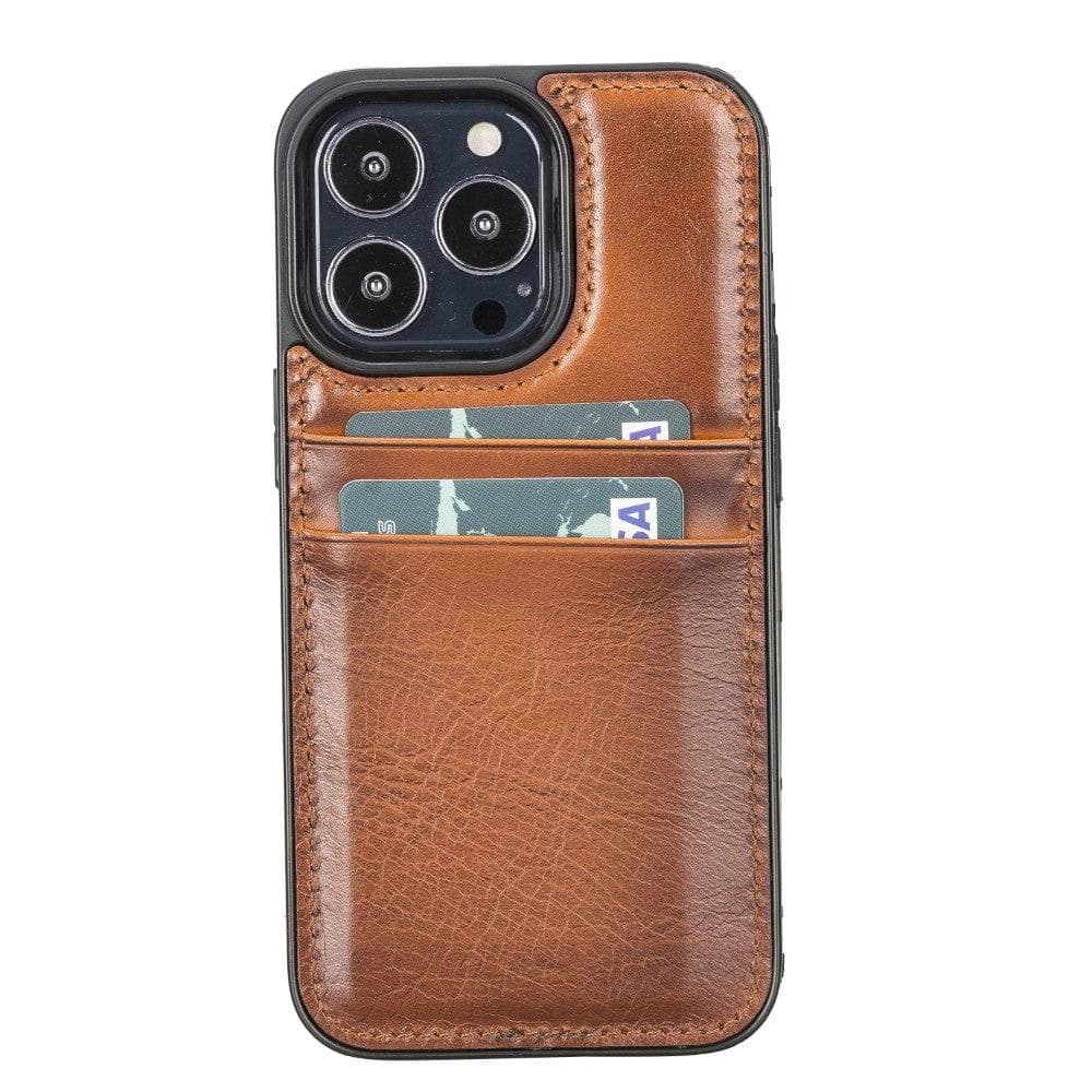 Flex Cover iPhone 13 Pro Genuine Leather Case with Card Holder