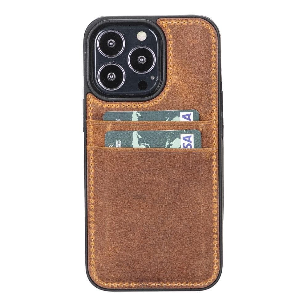 Flex Cover iPhone 13 Pro Genuine Leather Case with Card Holder