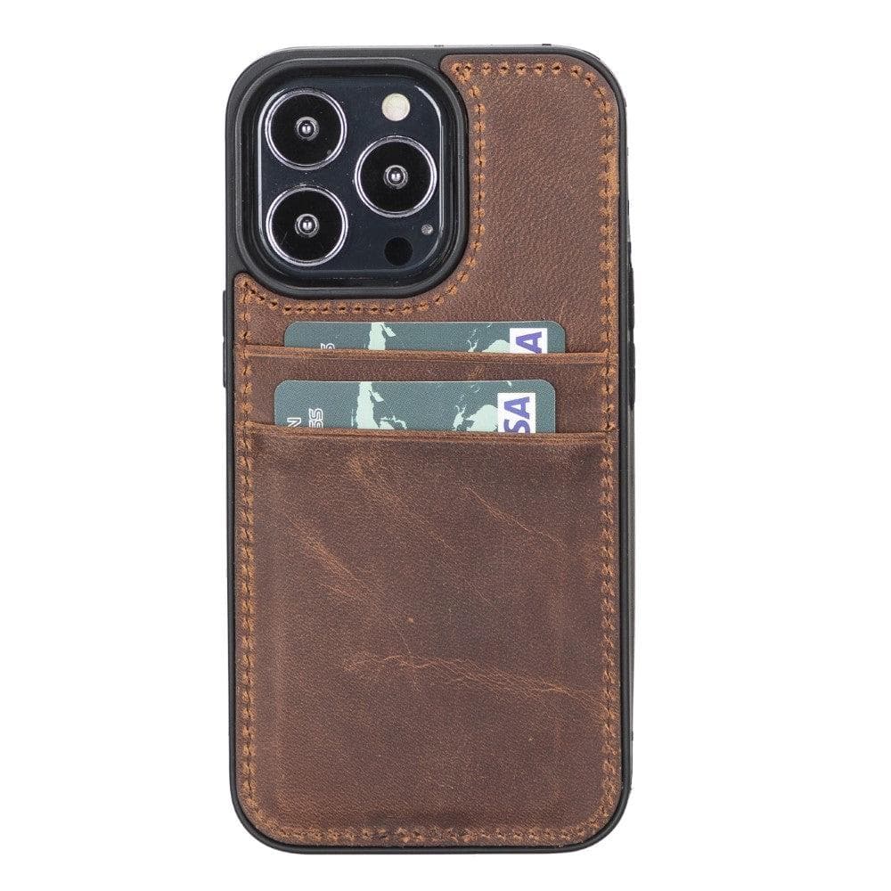 Flex Cover iPhone 13 Mini Genuine Leather Case with Card Holder