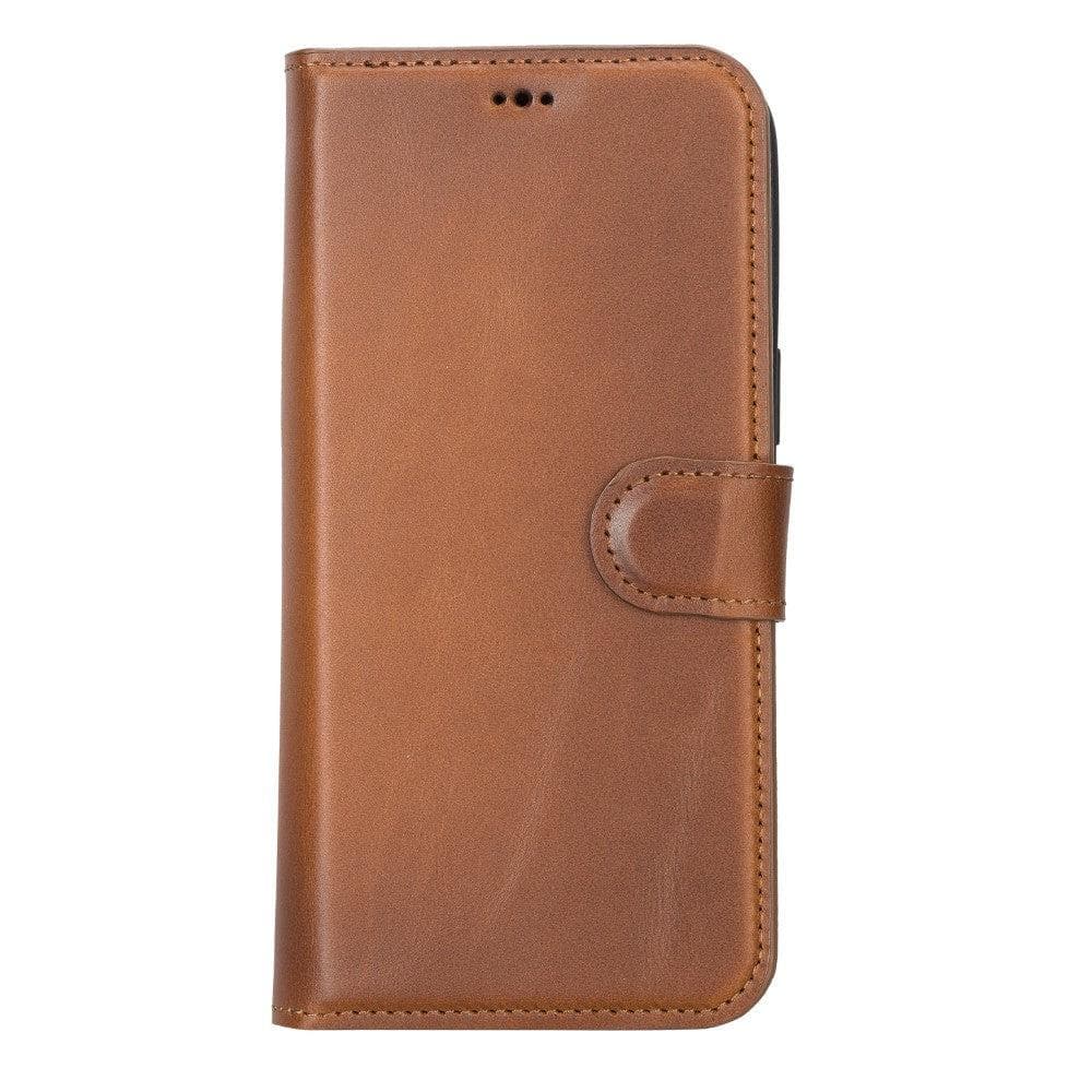 Magic iPhone 14 Plus Genuine Leather Detachable Wallet Case