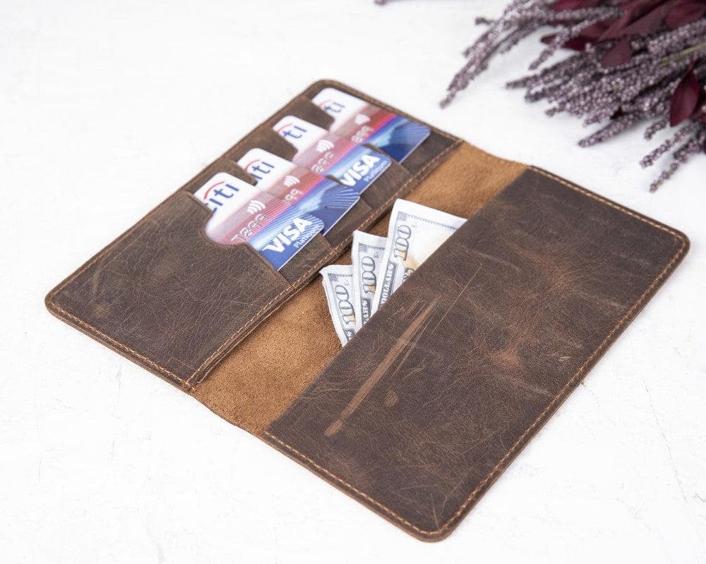 Checkbook Leather Wallet - saracleather