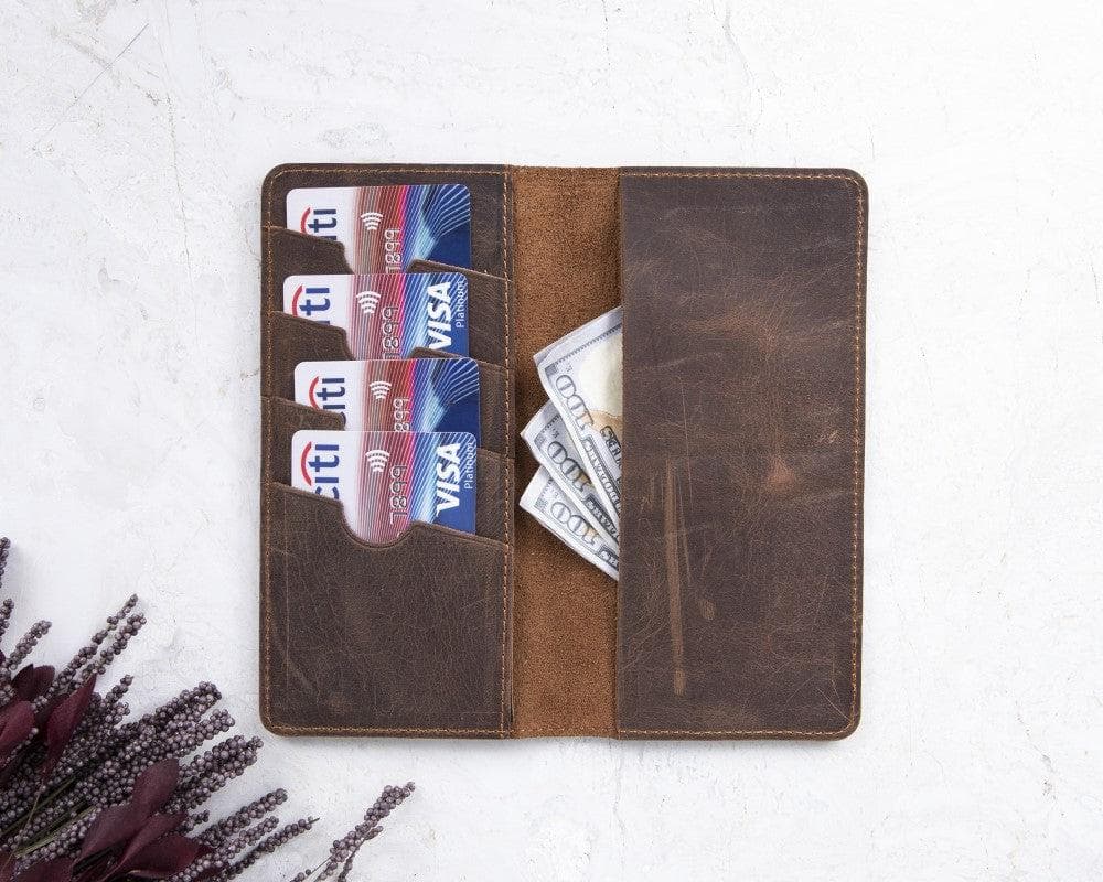 Checkbook Leather Wallet - saracleather