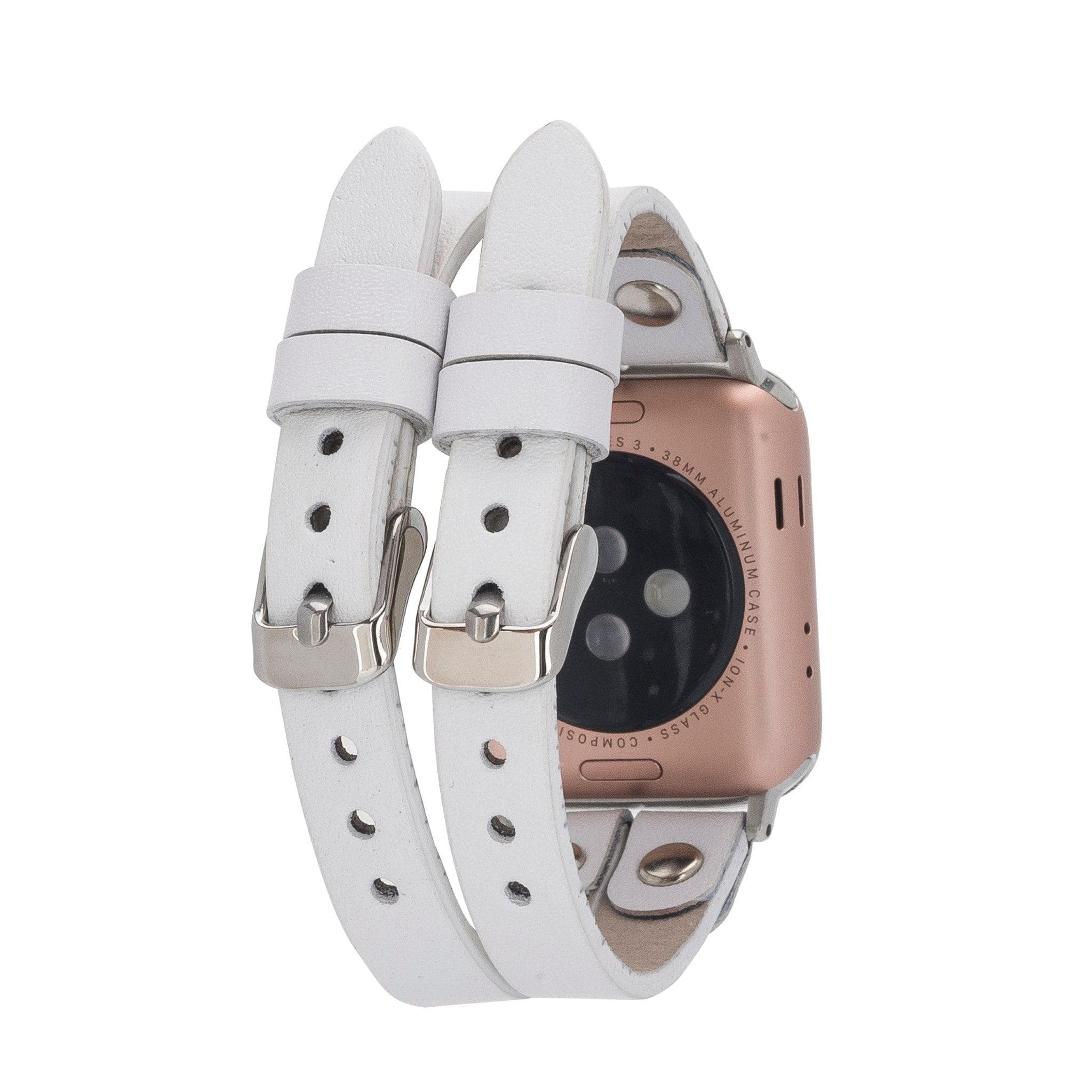 Durham Ely Leather Apple Watch Double Band - saracleather