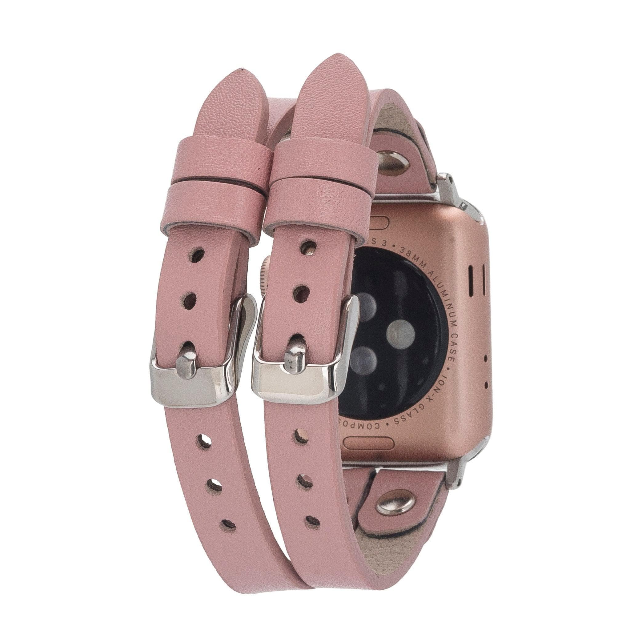 Durham Ely Leather Apple Watch Double Band - saracleather