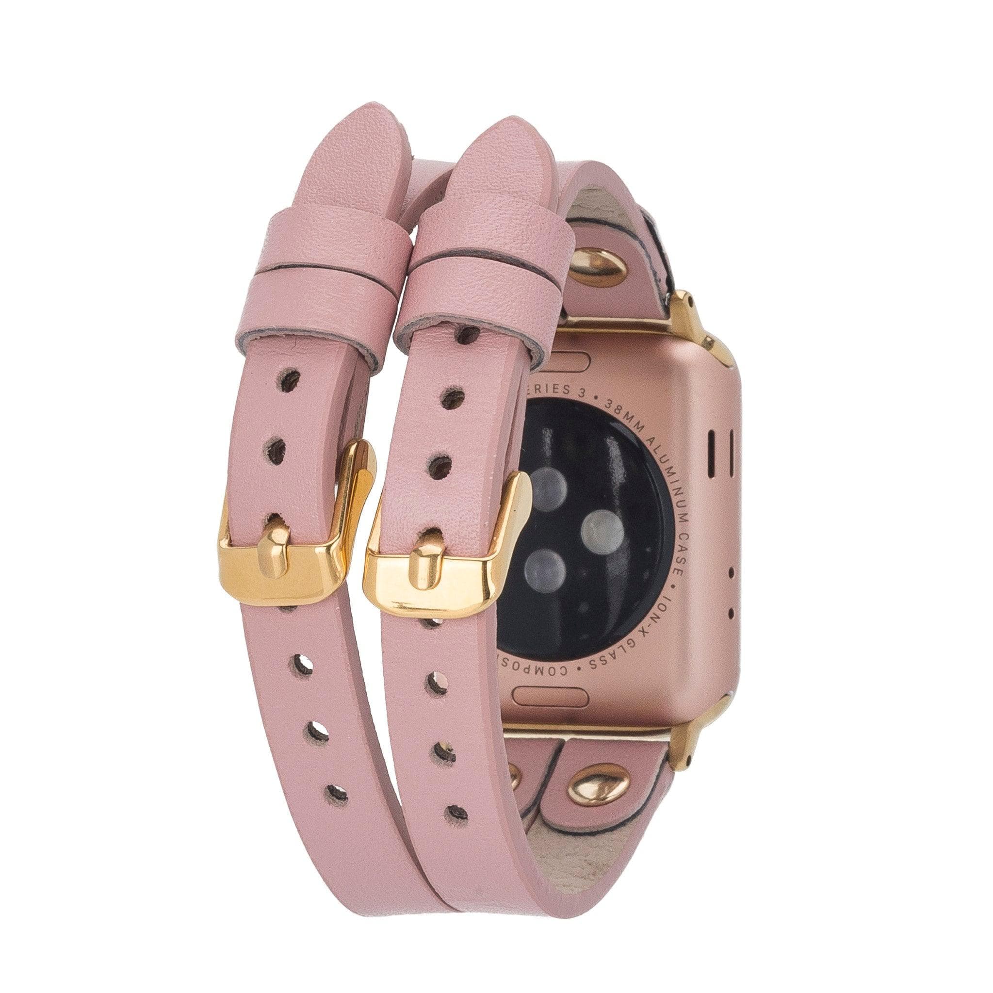 Durham Ely Leather Apple Watch Double Band - saracleather