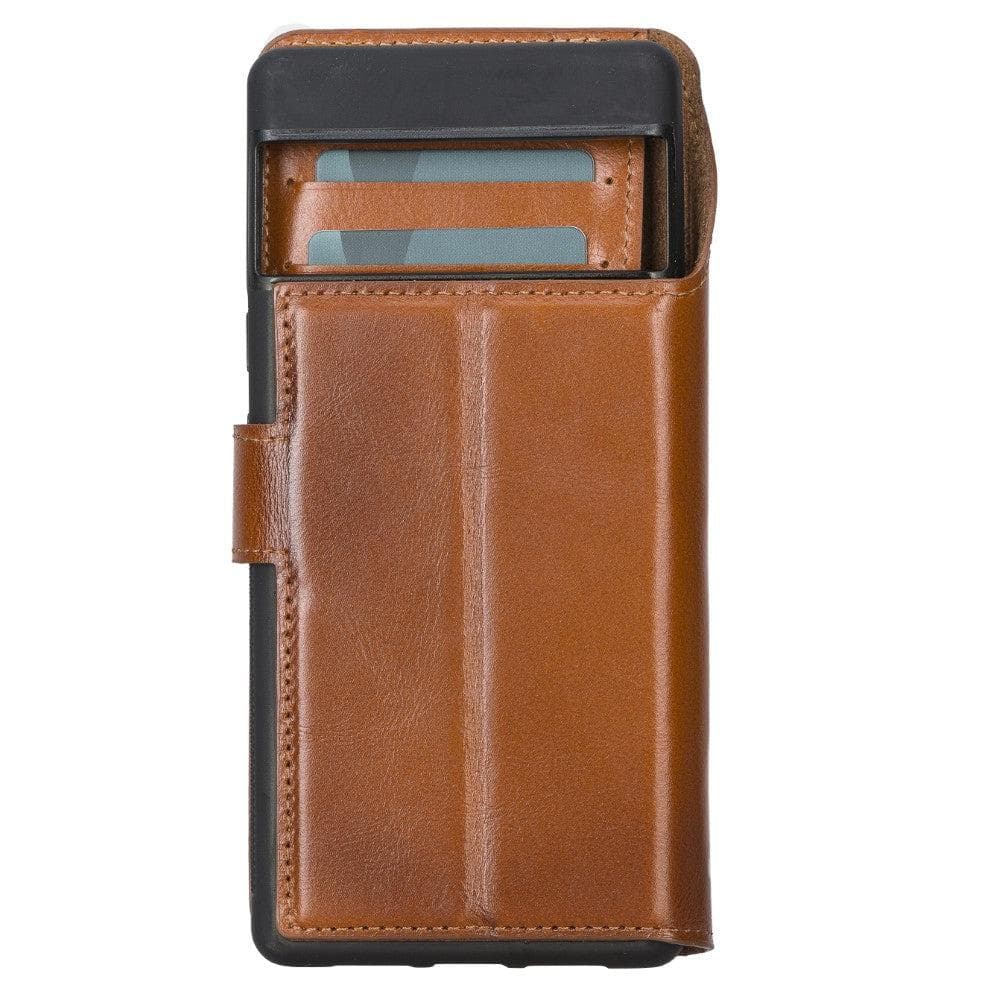 Magic Google Pixel 6 Pro Detachable Leather Wallet Case - saracleather