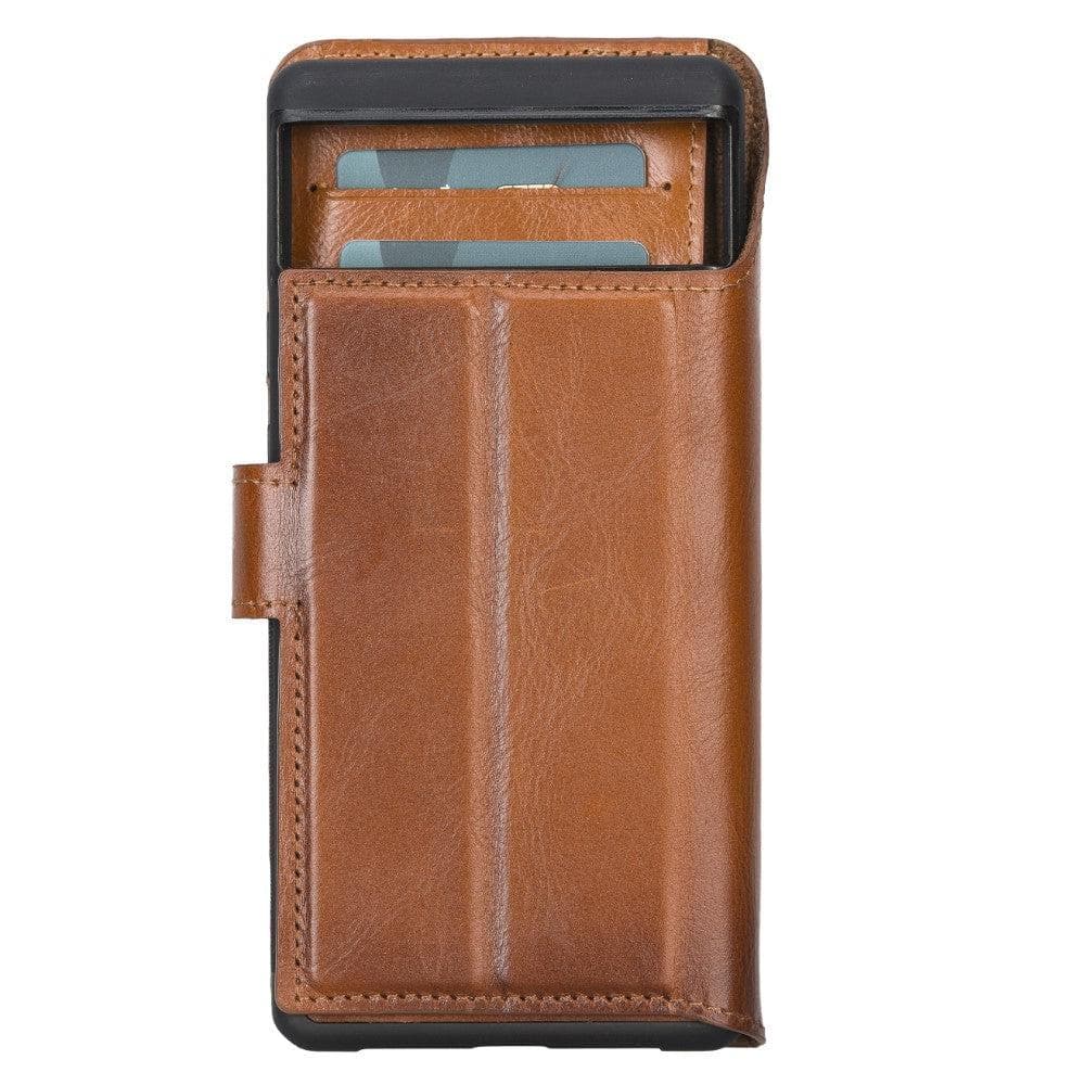 Magic Google Pixel 6 Pro Detachable Leather Wallet Case - saracleather