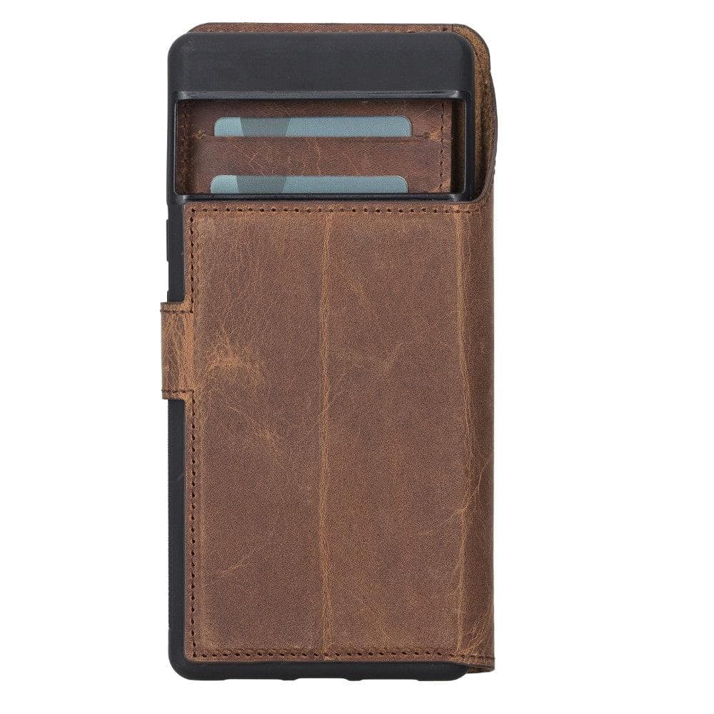 Magic Google Pixel 6 Pro Detachable Leather Wallet Case - saracleather
