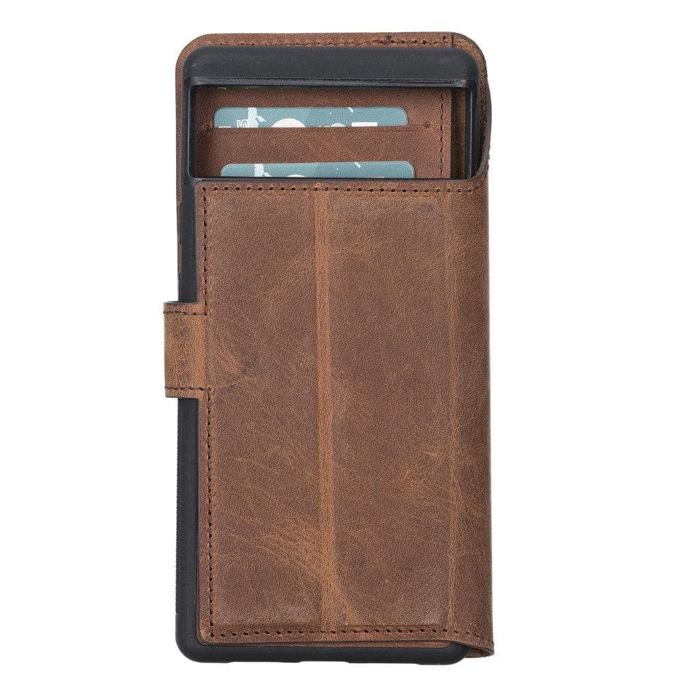 Magic Google Pixel 6 Pro Detachable Leather Wallet Case - saracleather