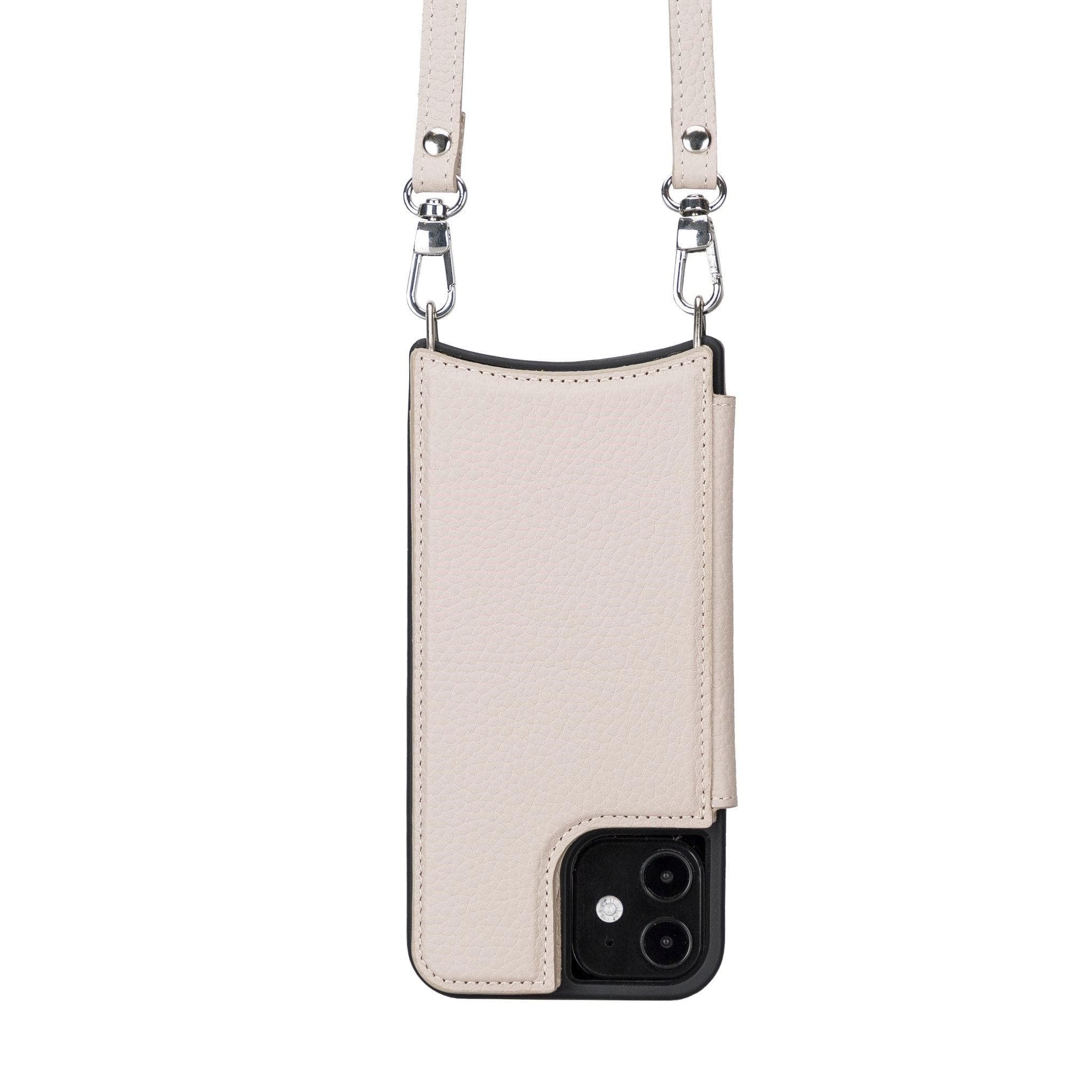 Saff iPhone 12 Pro Max Leather Case with Shoulder Strap - saracleather