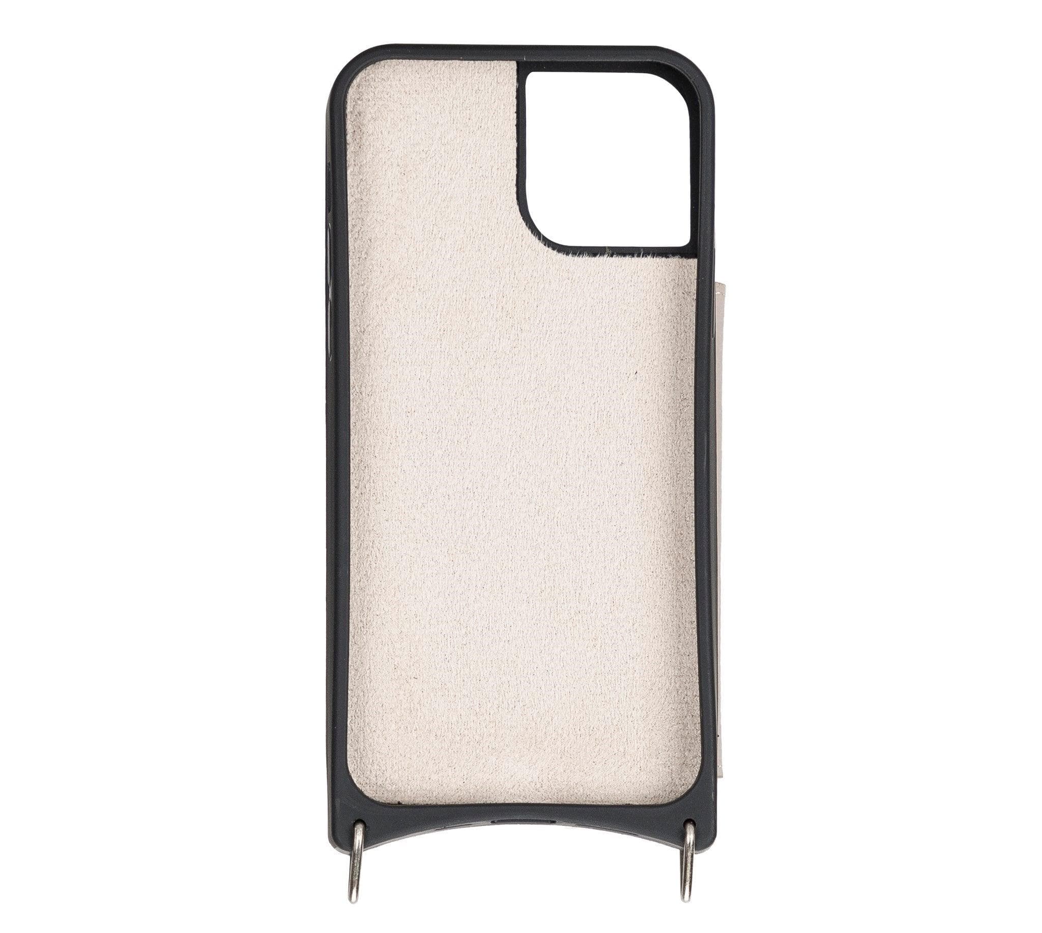 Saff iPhone 12 Pro Max Leather Case with Shoulder Strap - saracleather