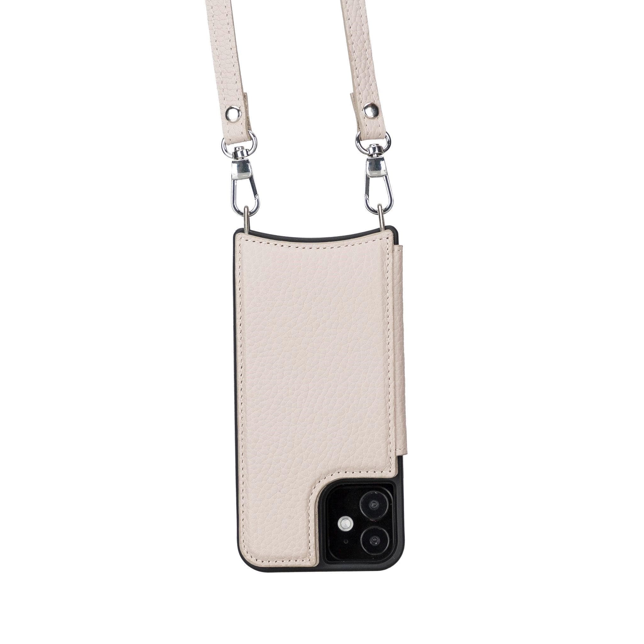 Saff iPhone 12 Pro Max Leather Case with Shoulder Strap - saracleather