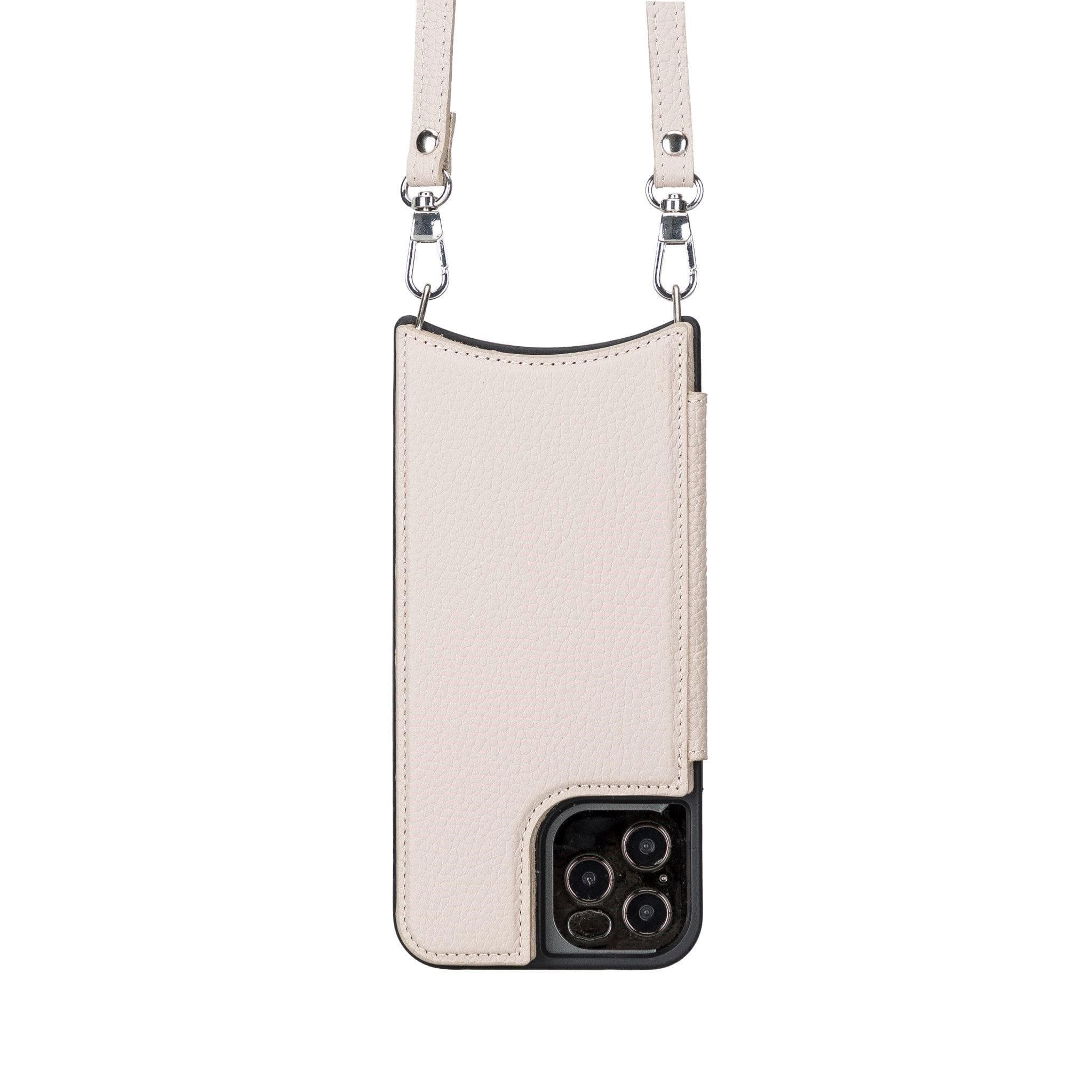 Saff iPhone 12 Pro Max Leather Case with Shoulder Strap - saracleather