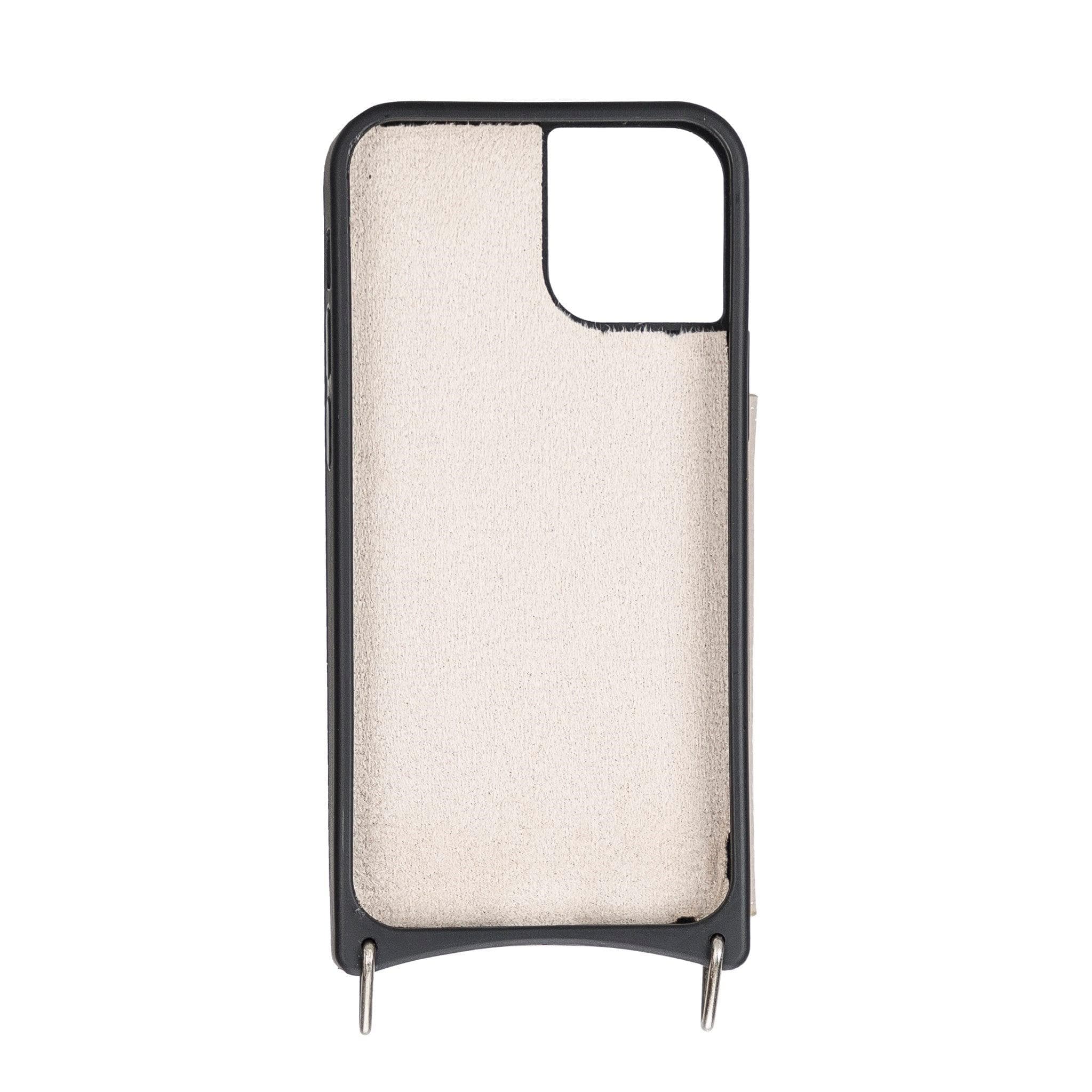 Saff iPhone 12 Pro Max Leather Case with Shoulder Strap - saracleather