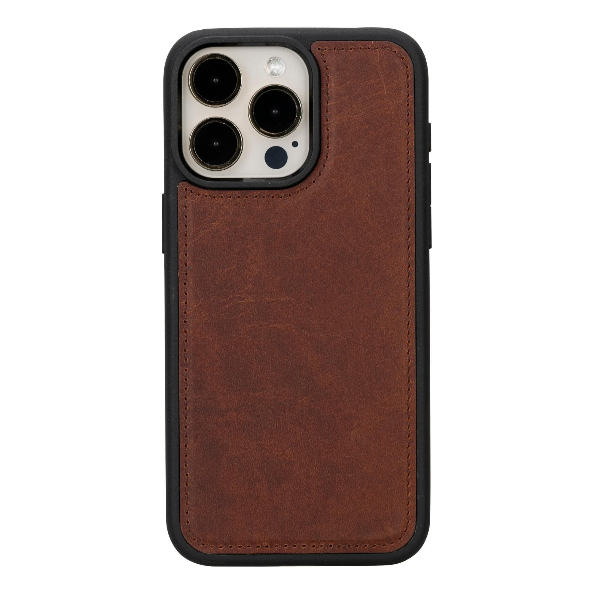 Magic iPhone 15 Pro Genuine Leather Detachable Wallet Case