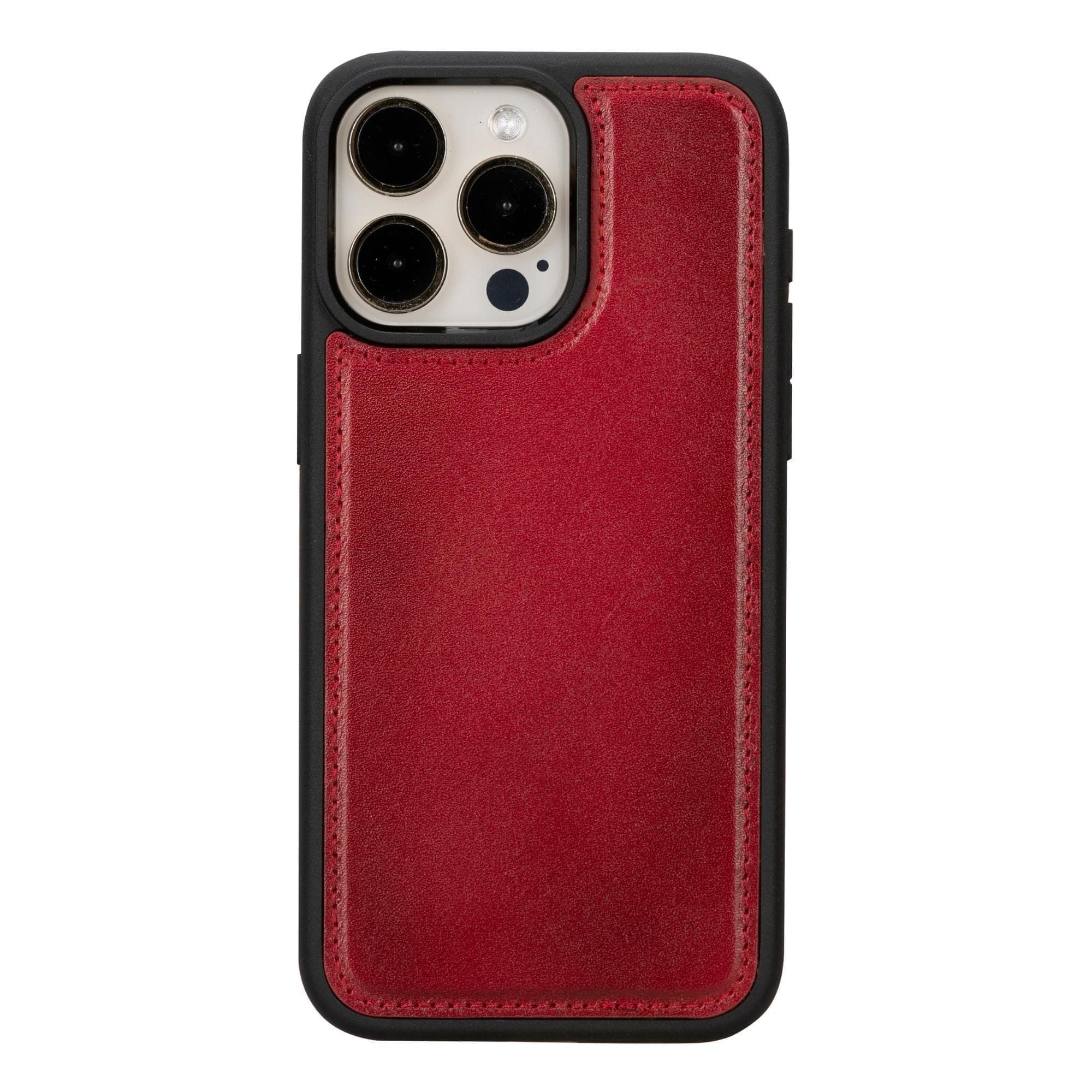 Magic iPhone 15 Pro Genuine Leather Detachable Wallet Case