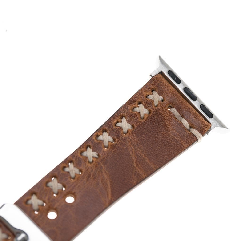 Aqua Apple Watch Genuine Leather Band