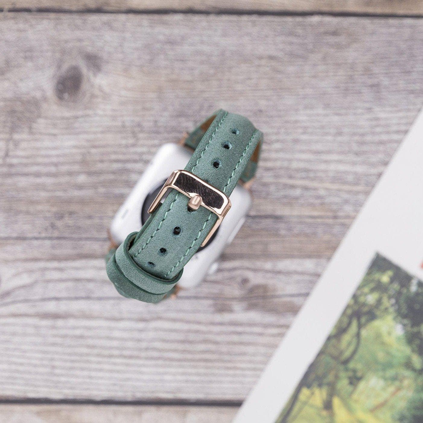 Slim Genuine Leather Apple Watch Band
