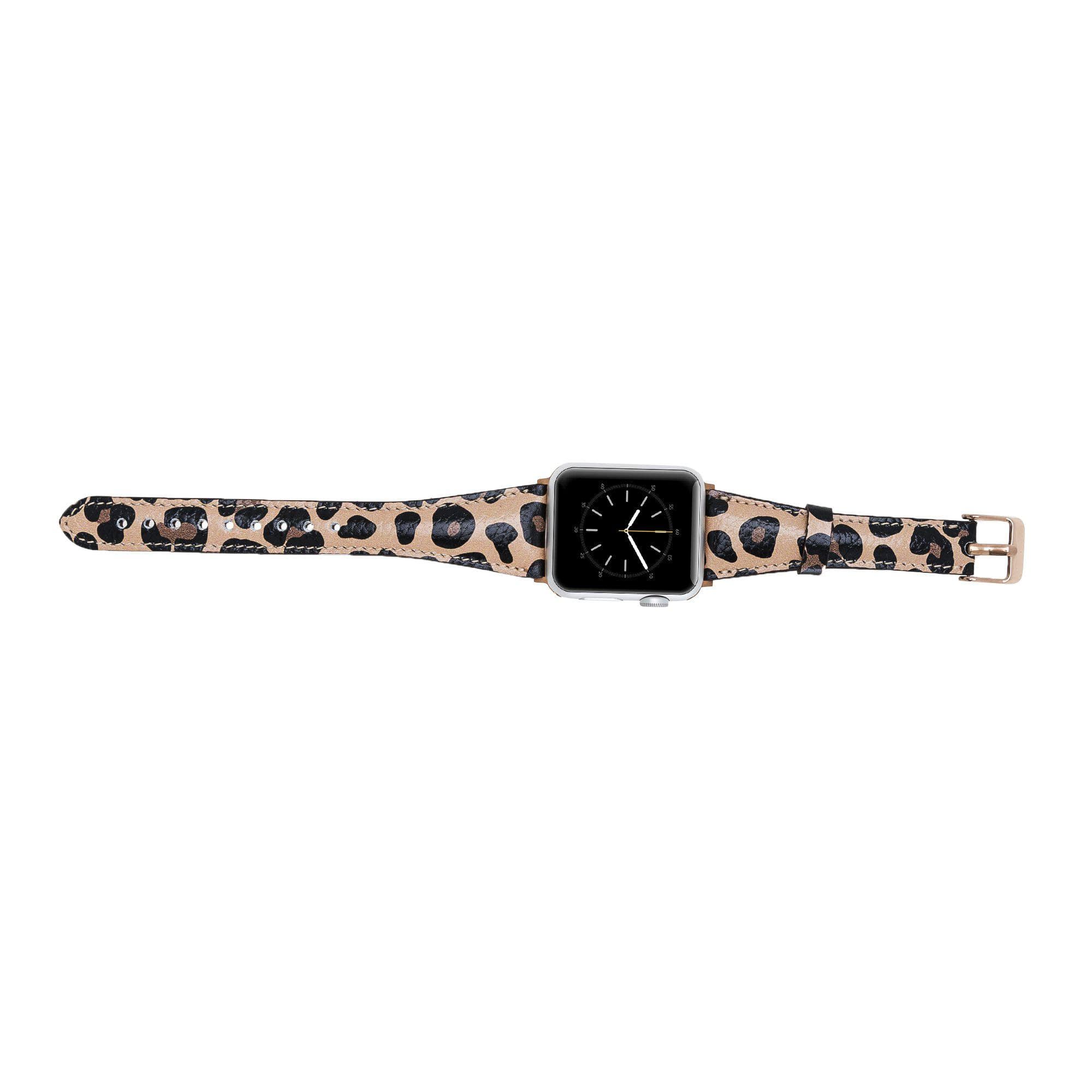 Slim Genuine Leather Apple Watch Band
