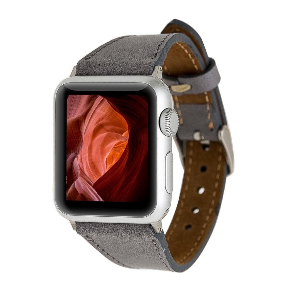 Slim Genuine Leather Apple Watch Band