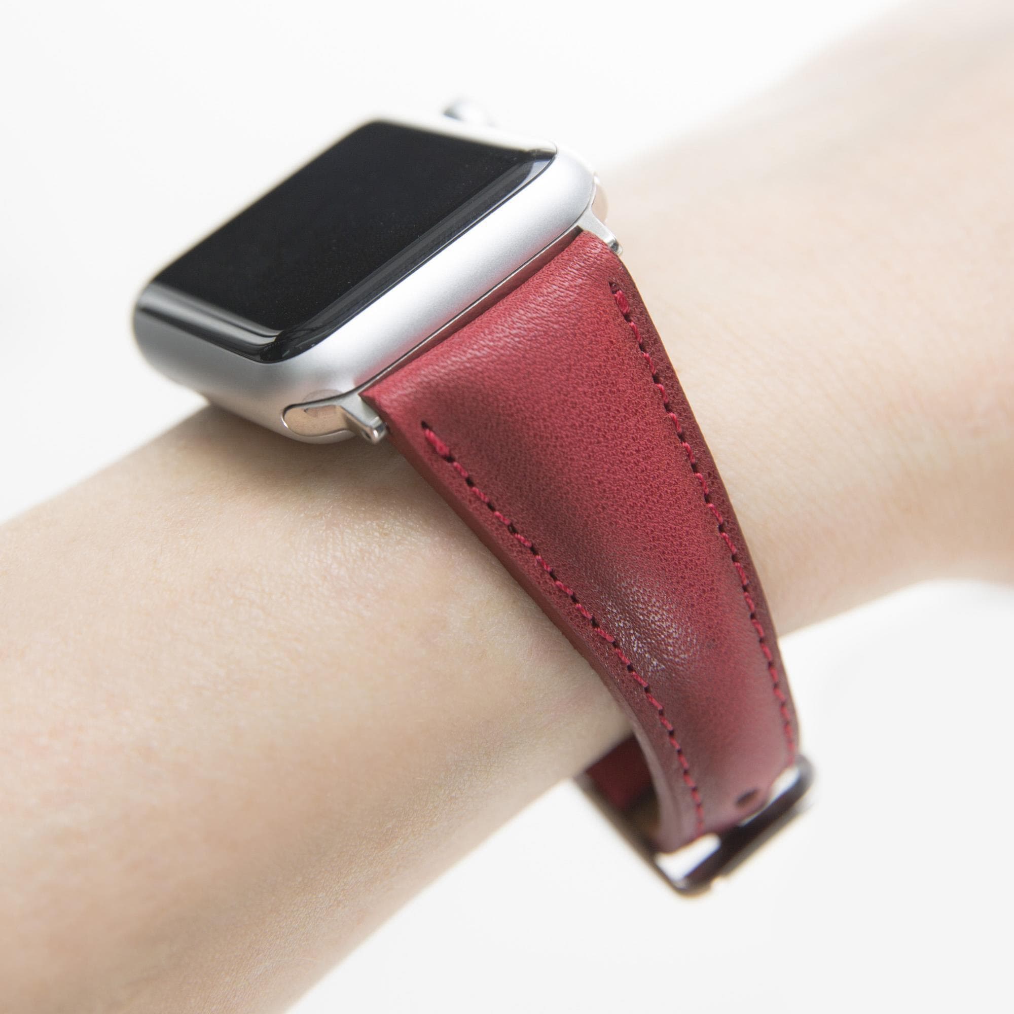 Slim Genuine Leather Apple Watch Band