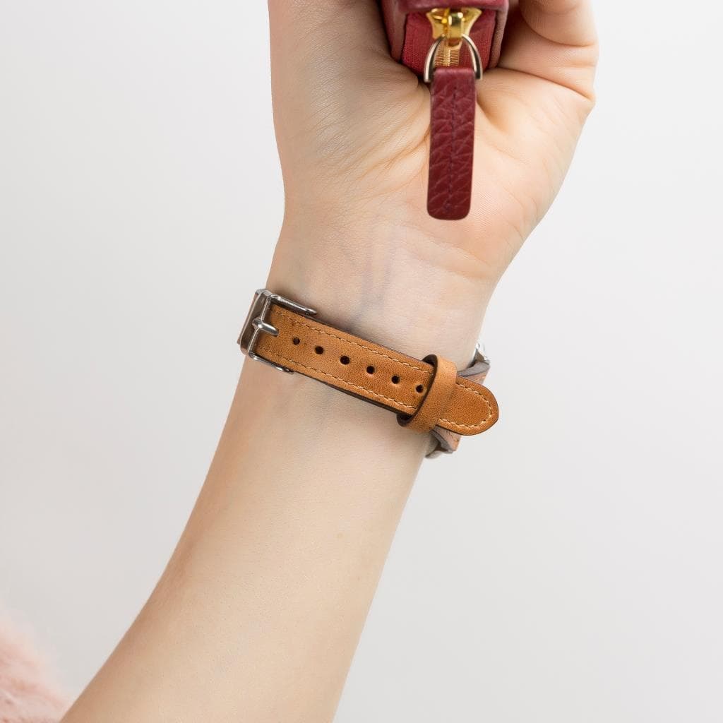 Slim Genuine Leather Apple Watch Band