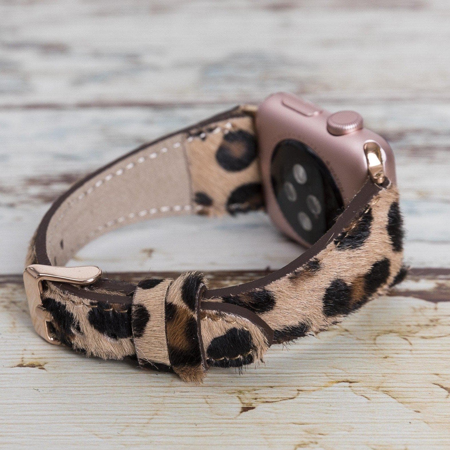 Slim Genuine Leather Apple Watch Band
