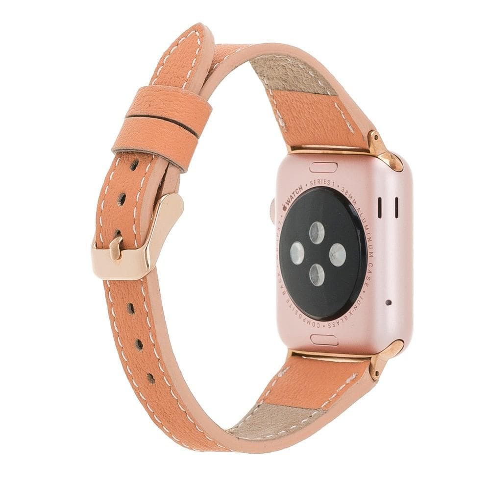 Slim Genuine Leather Apple Watch Band