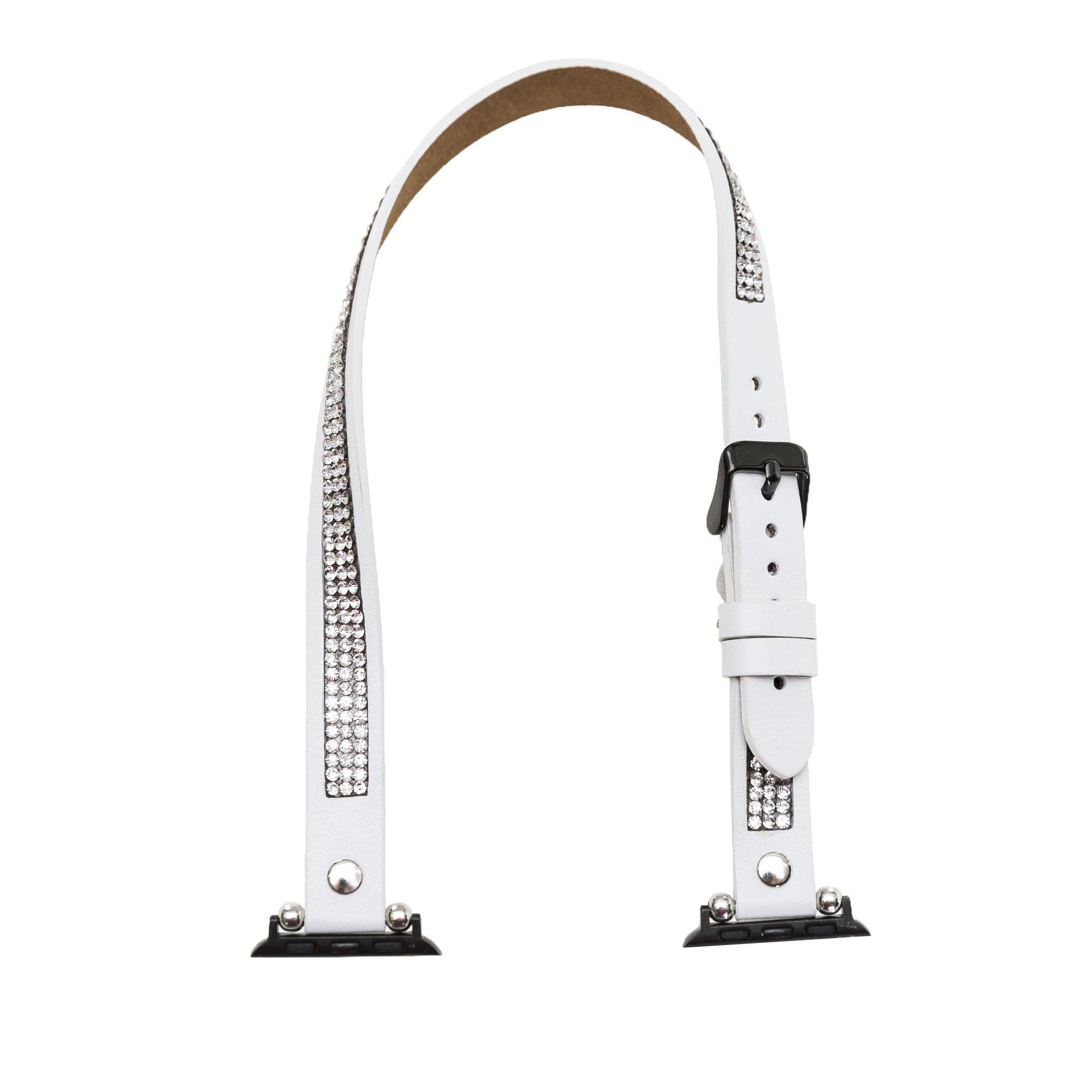 Crystal Double Tour Genuine Leather Apple Watch Band