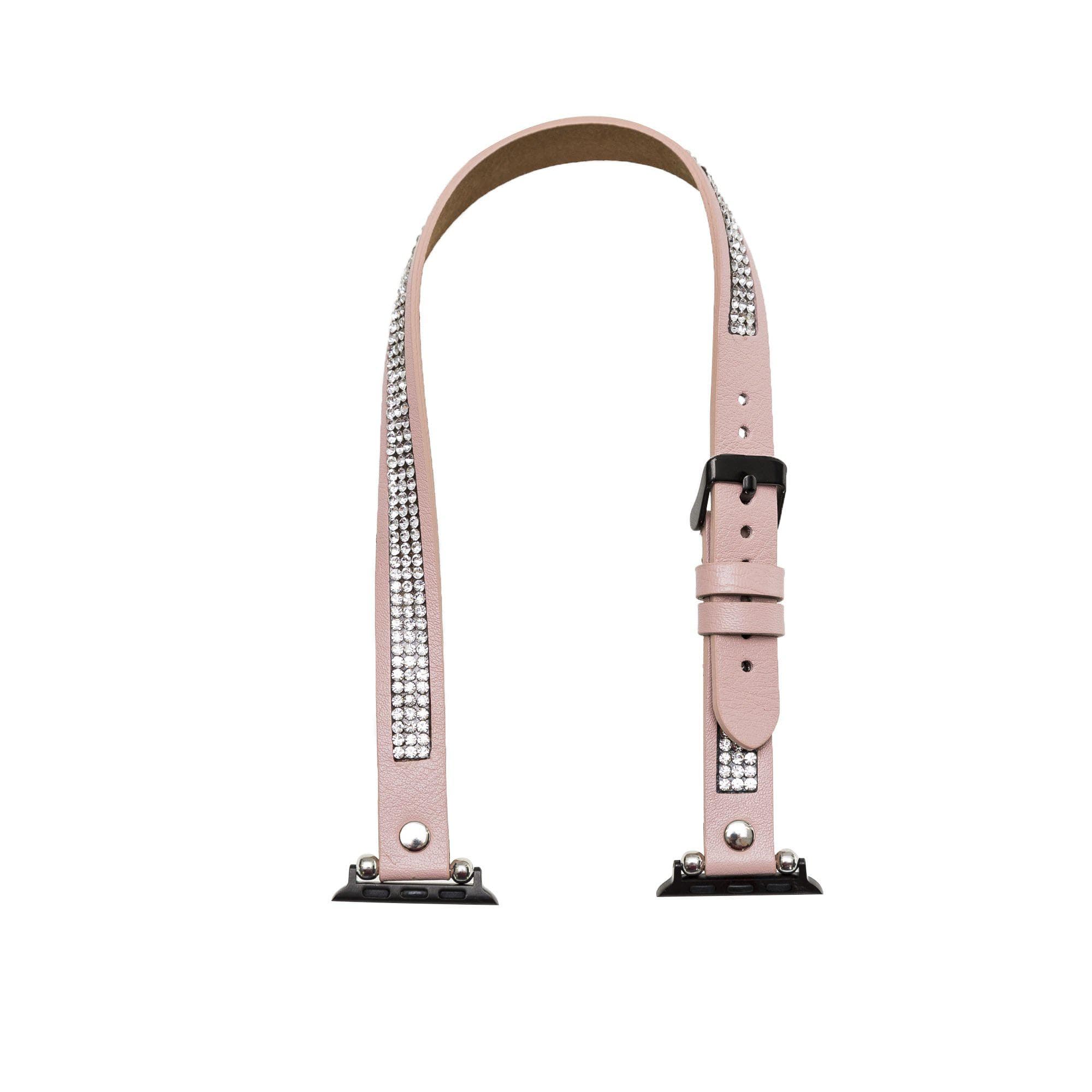 Crystal Double Tour Genuine Leather Apple Watch Band