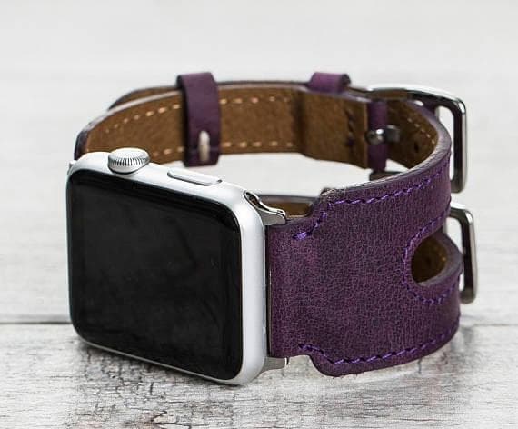 Double Cuff Genuine Leather Apple Watch Band