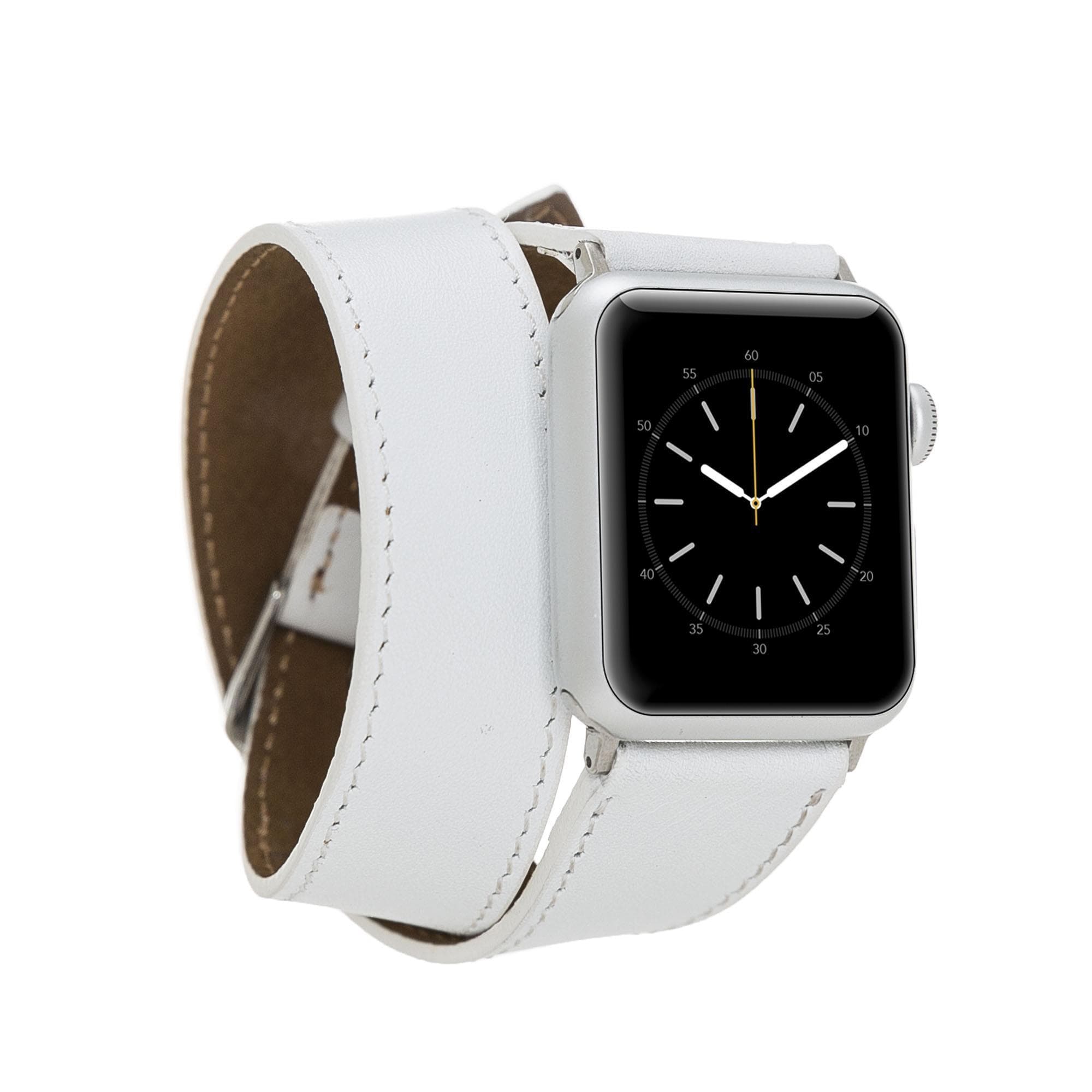 Double Tour Genuine Leather Apple Watch Band