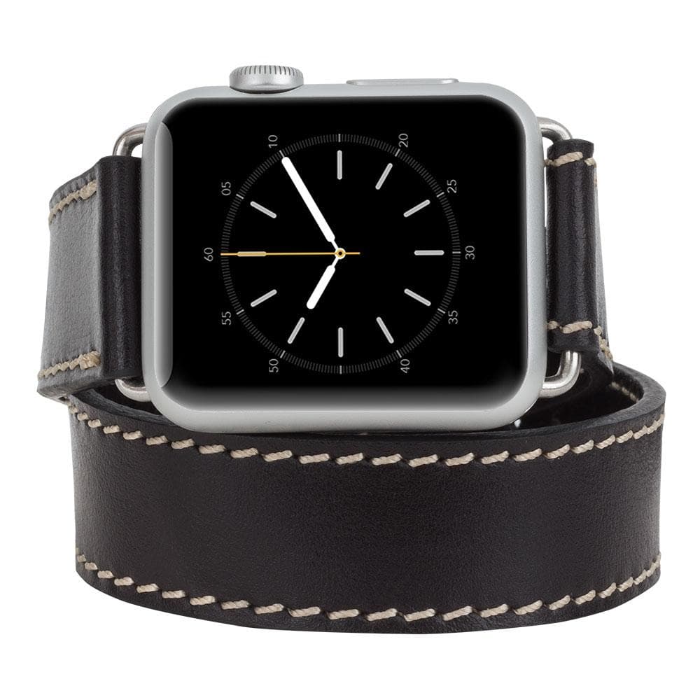 Double Tour Genuine Leather Apple Watch Band