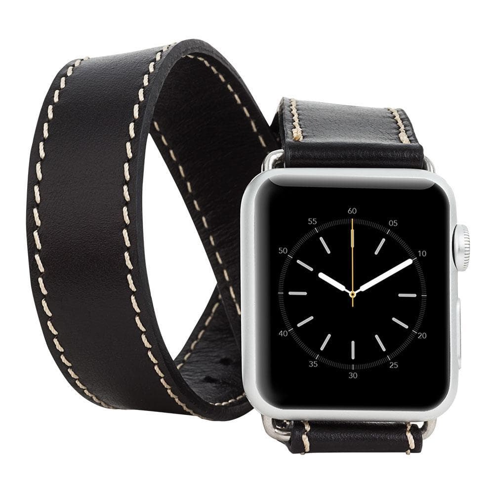 Double Tour Genuine Leather Apple Watch Band