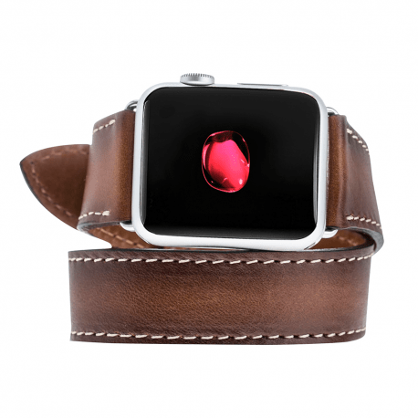 Double Tour Genuine Leather Apple Watch Band
