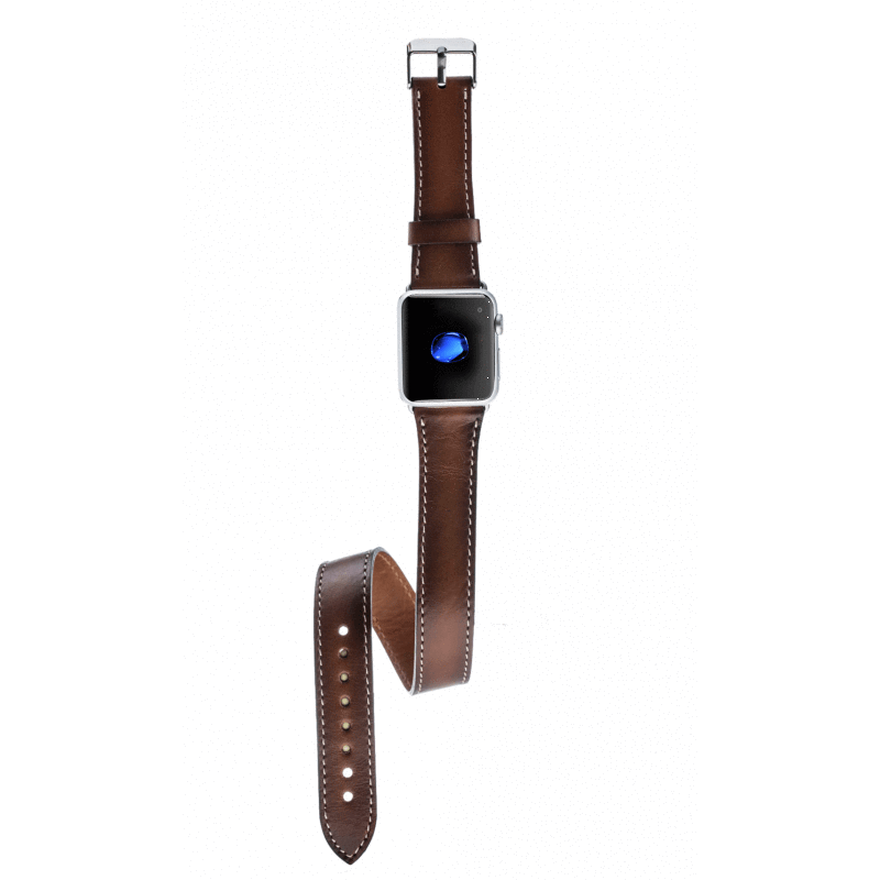 Double Tour Genuine Leather Apple Watch Band