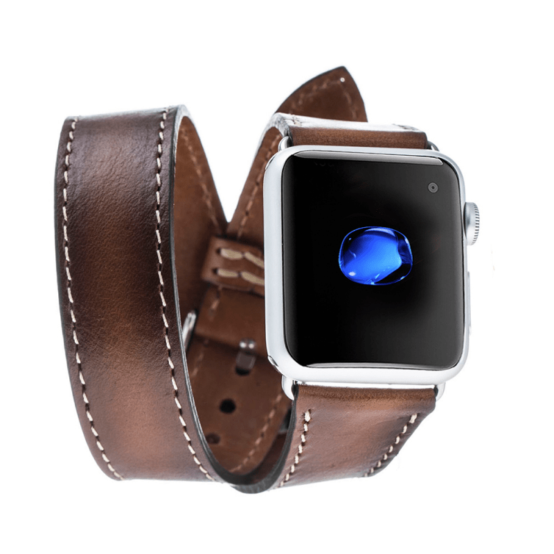 Double Tour Genuine Leather Apple Watch Band