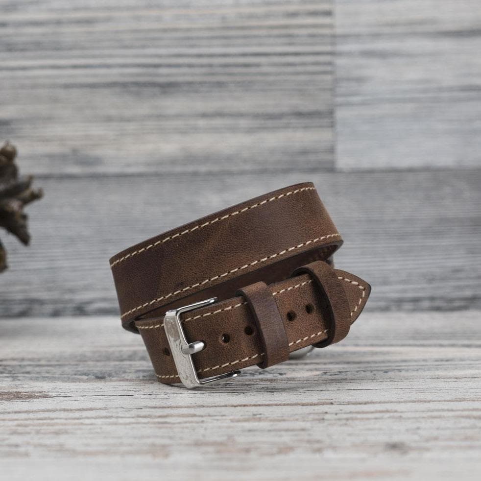 Double Tour Genuine Leather Apple Watch Band